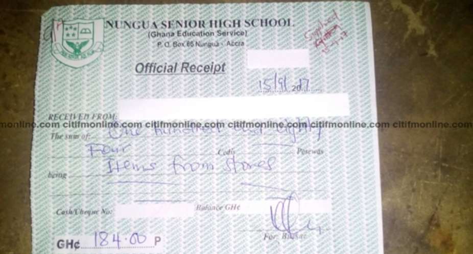 FREE SHS: Nungua SHS Charging Over GHC170 For Uniforms
