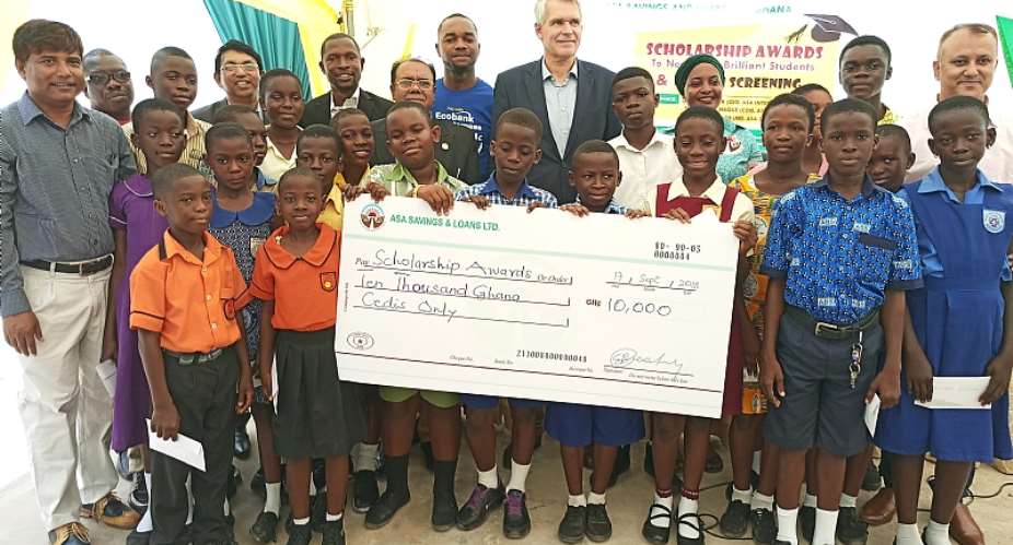 ASA Savings And Loans Presents Scholarship To 20 Students, Mosquito Nets To Clients