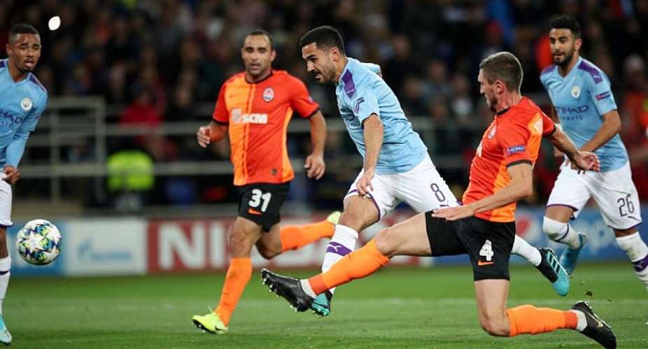 UCL: City Put aside domestic slip with win at Shakhtar