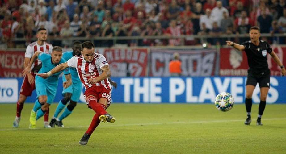 UCL: Olympiakos Hit Back To Draw With Tottenham