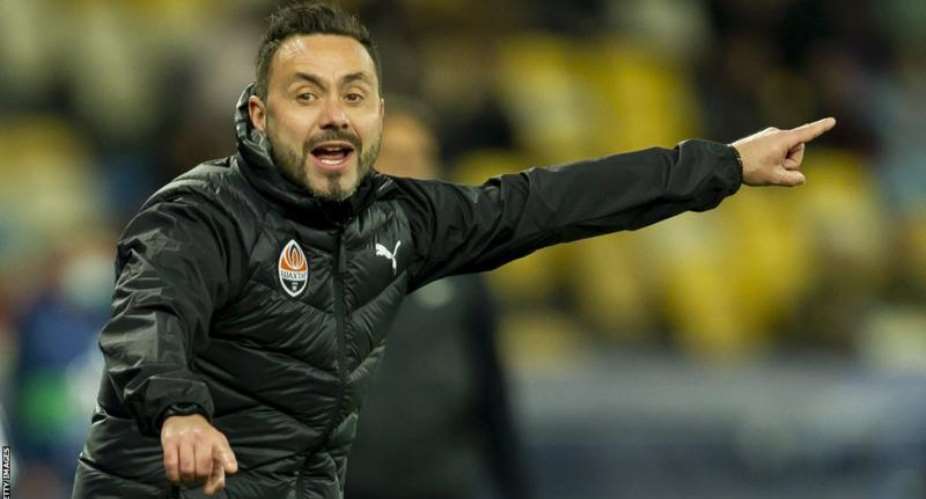 Roberto de Zerbi led Shakhtar Donetsk to the Ukrainian Super Cup in 2021