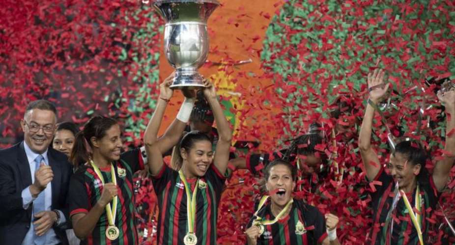 Moroccos AS FAR beat defending champions Mamelodi Sundowns of South Africa 4-0 in the 2022 Caf Womens Champions League final