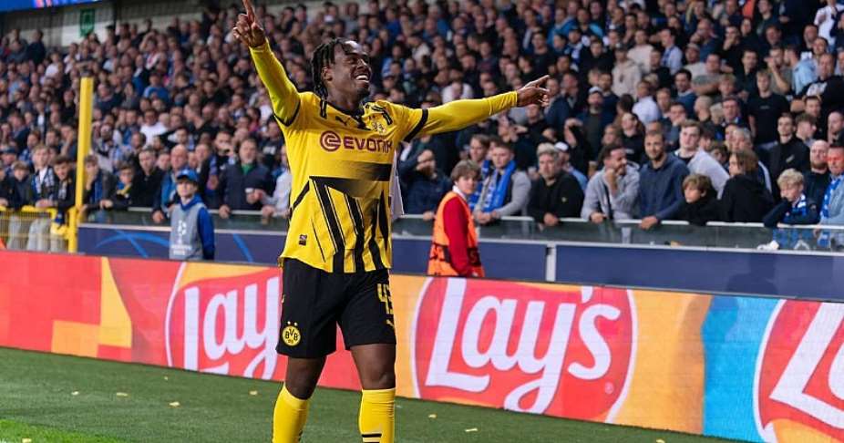 Champions League: Gittens scores twice as Dortmund beat Club Brugge