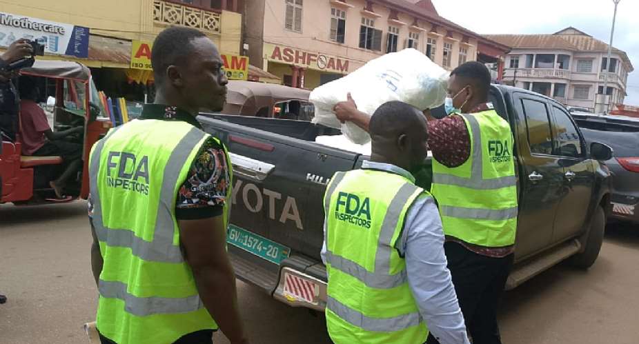 FDA seizes 57,000 pieces of unregistered baby diapers at major markets in Bono Region