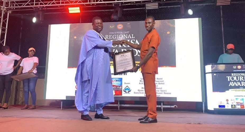 Michael Adangba honoured as Tourism Personality of the Year at 2026 UE GTA Awards