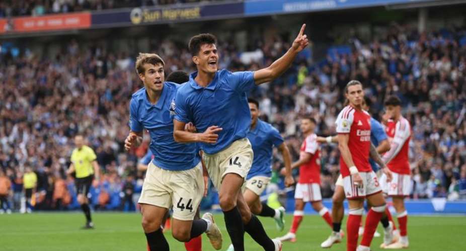 PL: Brighton thrash champions Arsenal at Amex