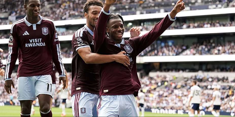 PL: Aston Villa survive late Tottenham fightback to earn first Premier League win