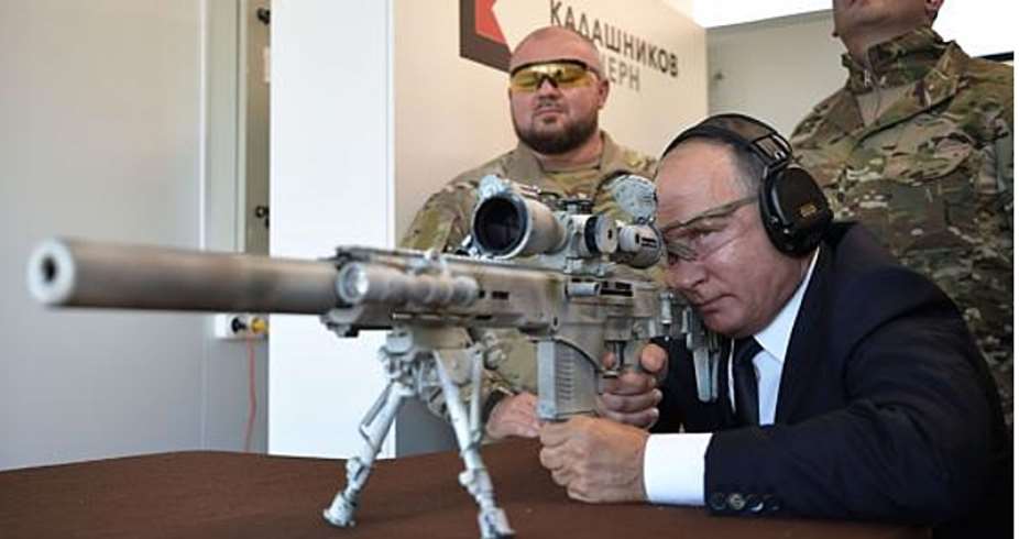 Russian President Putin As A Sniper...Tested New Russian-Kalashnikov Gun