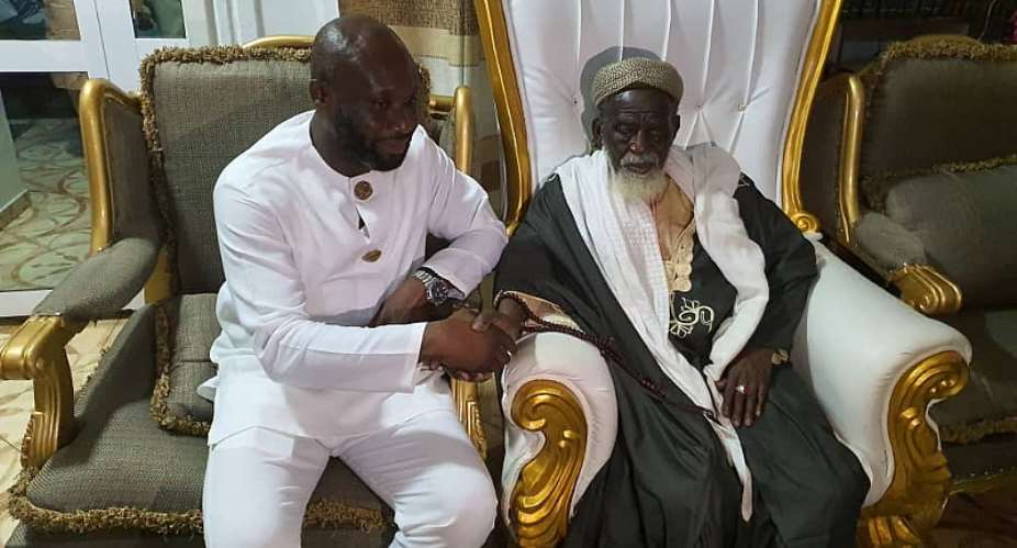 George Afriyie and National Chief Imam Sheikh Dr. Osmanu Nuhu Sharubutu