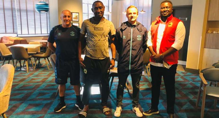Assistant coach and Brands Manager of Asante Kotoko arrives in England for a month attachment at Southampton