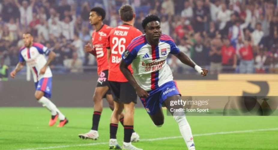 Ligue 1: Ernest Nuamah scores twice as Lyon thrash Stade Rennes