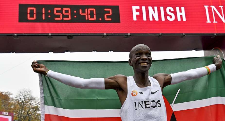 Eliud Kipchoge, who became the first man to run a marathon in under two hours, is targeting further success at Tokyo 2020 Getty Images