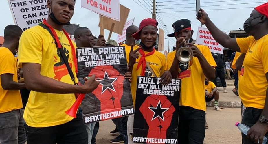 PHOTOS: Second FixTheCountry protest ongoing in Takoradi