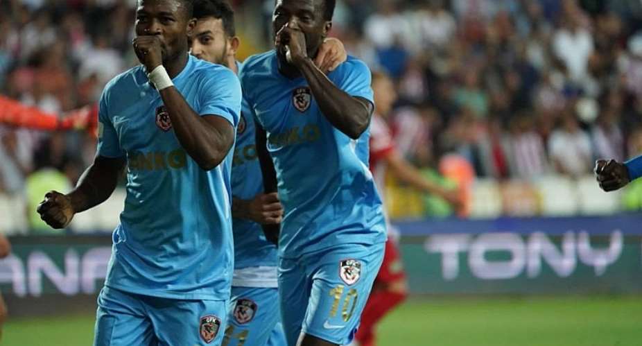 Ghana's Patrick Twumasi Scores On His Debut For Gaziehir Gaziantep In Turkey