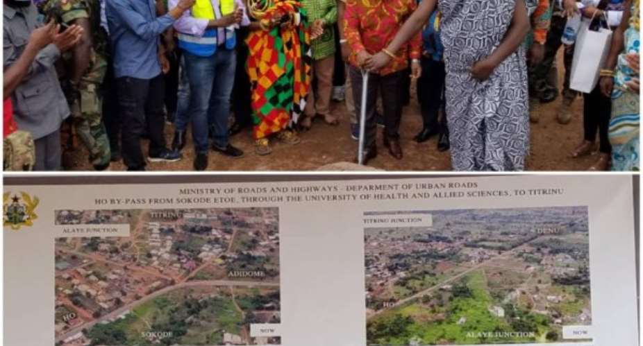 Akufo-Addo Breaks Ground For Ho By-Pass And UHAS Roads
