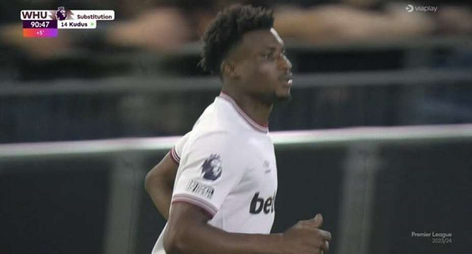 Ghana star Mohammed Kudus makes Premier League debut in West Ham's away win at Luton Town