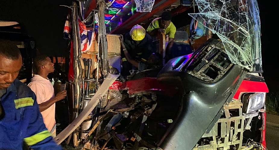 67 injured in road crash involving two buses on Kumasi-Accra Highway