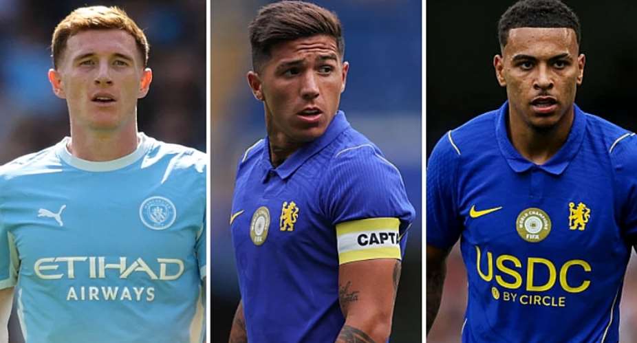 AFP via Getty ImagesImage caption: Elliot Anderson, Enzo Fernandez and Morgan Rogers moved clubs for a combined 358m this summer