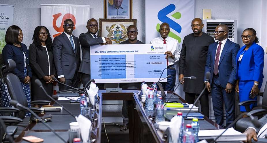 Standard Chartered pays GH¢97.8m dividend to SSNIT