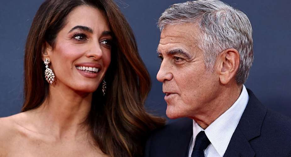 US actor George Clooney and his wife Amal Clooney attend the Gala screening of Jay Kelly at the Royal Festival Hall, during the 2025 BFI London Film Festival in London, on 10 October 2025 - AFP - HENRY NICHOLLS