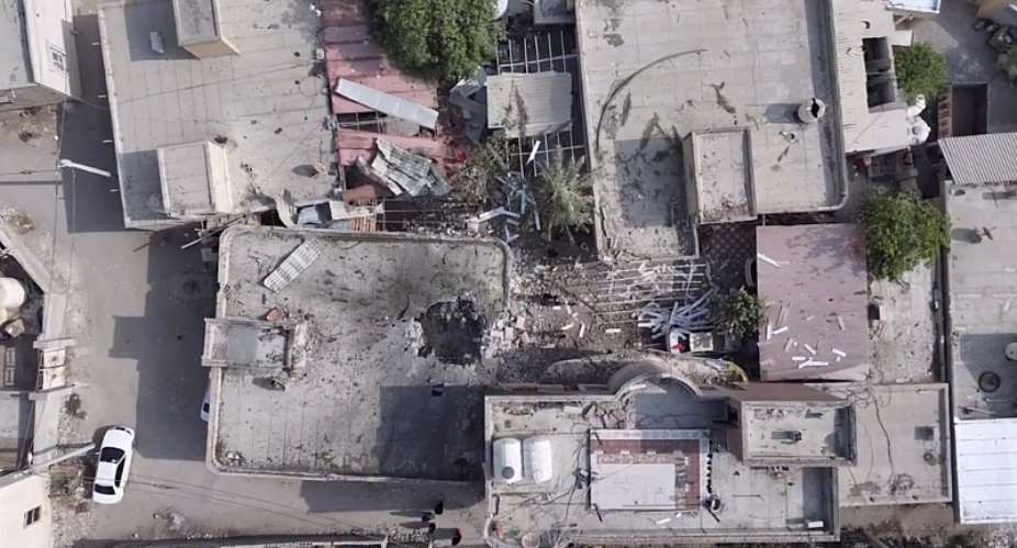 On the evening of September 1st, a barrage of US missile and drone attacks on a town in southern Iran allegedly struck a wedding ceremony, killing at least five people -  Screengrab 7sobh