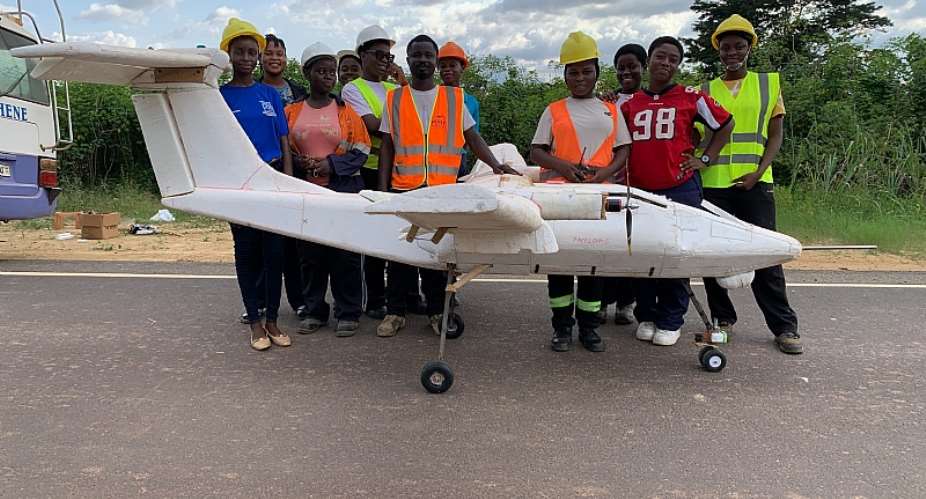 Afua Kobi Ampem Girls SHS builds multipurpose drone for firefighting, intelligence and surveillance