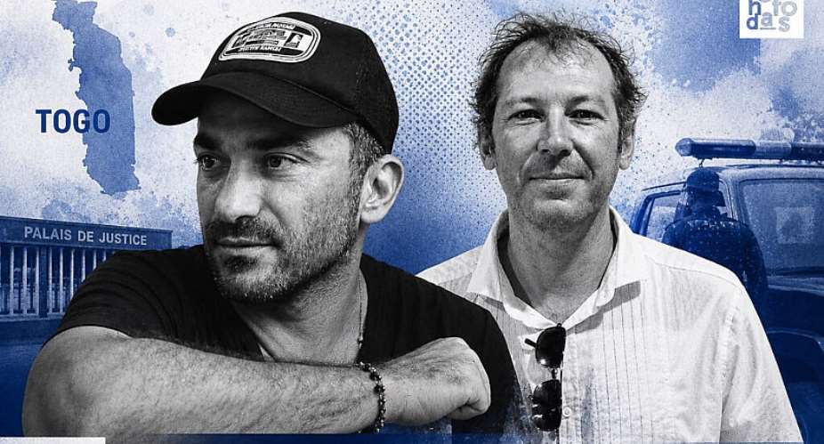 French documentary makers Gal Mocar and Sebastian Perez Pezzani, who were arrested in northern Togo on 27 July while working on an episode of the television series Les Routes de limpossible. -  X.com