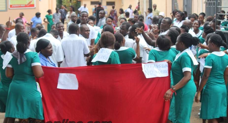 Nurses, midwives trainees in massive demo today