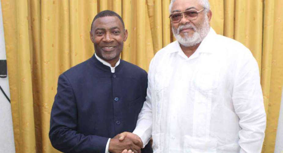 Former President Rawlings and Dr Tetteh