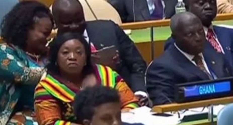Jinapor, Otiko Djaba In A Selfie Mood Whiles Akufo-Addo Addresses UN General Assembly