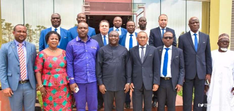 PHOTOS: CAF chief Ahmad visits Ghana Vice-President Mahamadu Bawumia
