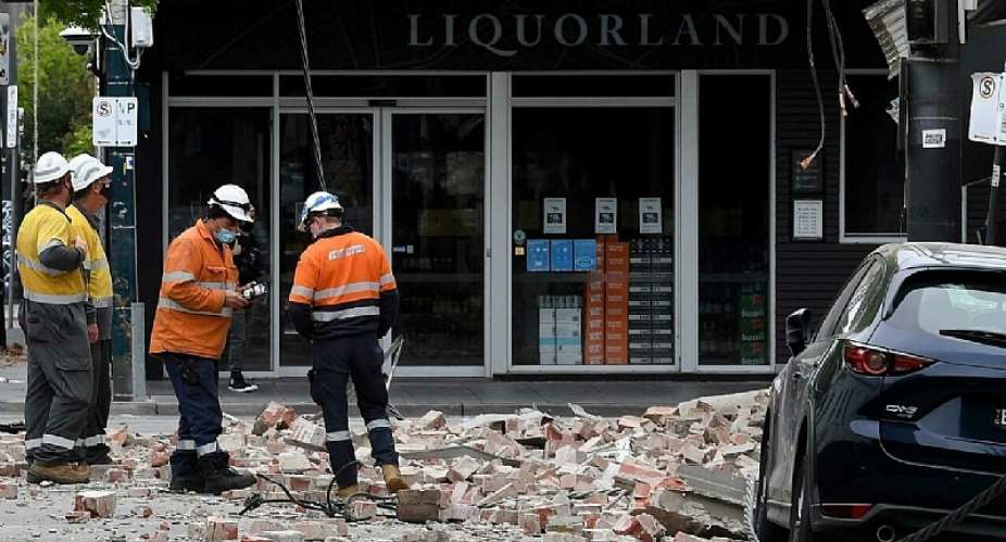 A shallow quake shook southeastern Australia, sending panicked residents running into the streets William WEST AFP