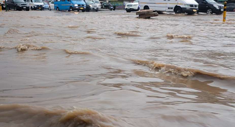 Parts of Accra flooded after Fridays heavy rain