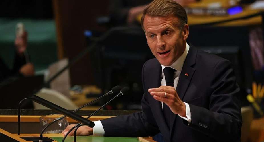 French President Emmanuel Macron speaks during the 81st session of the United Nations General Assembly at United Nations headquarters, Tuesday, September 22, 2026. -  Heather Khalifa, AP