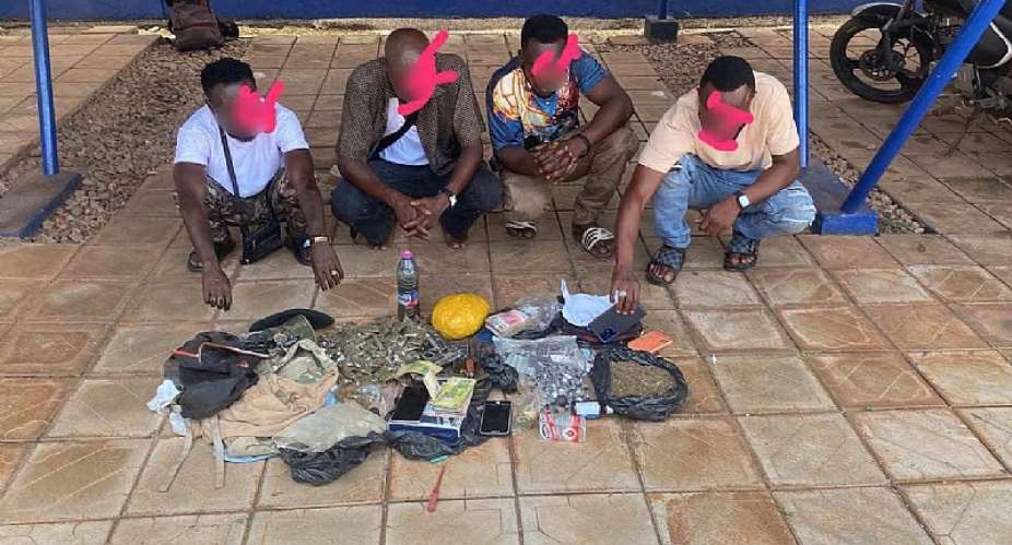 Police arrest five, seize pistols, narcotics and over GH¢20,000 in Tamale operation