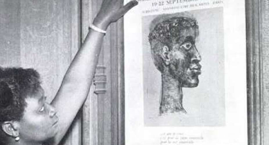 The poster for the inaugural Congress of Black Writers and Artists, drawn by Picasso. -  Paris Africa Gallery