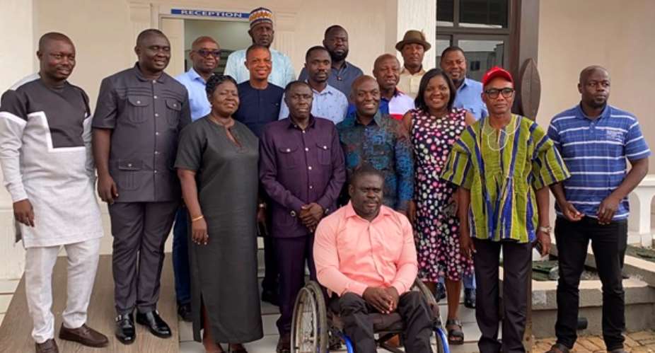 Central Region NPP executives pay courtesy call on Ashanti NPP ahead of 2028 elections
