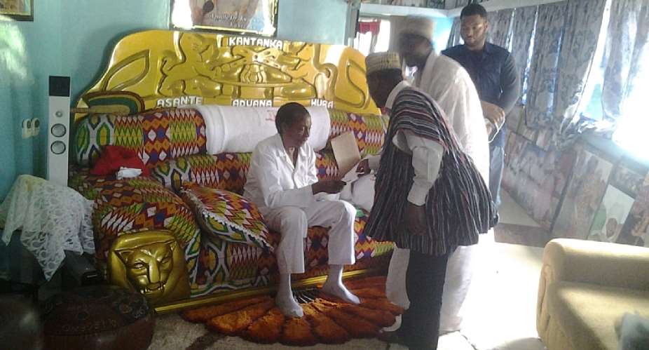 Gomoa-Mpota: Tijaniyya Muslims' Spiritual Leader Visits Apostle Kwadwo Safo Kantanka