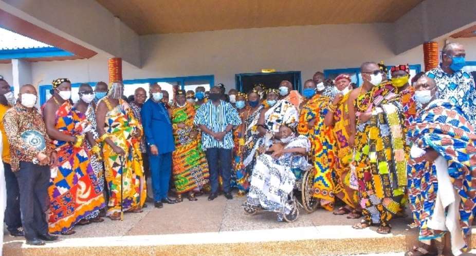 The Vice-President with the Oti Regional House of Chiefs