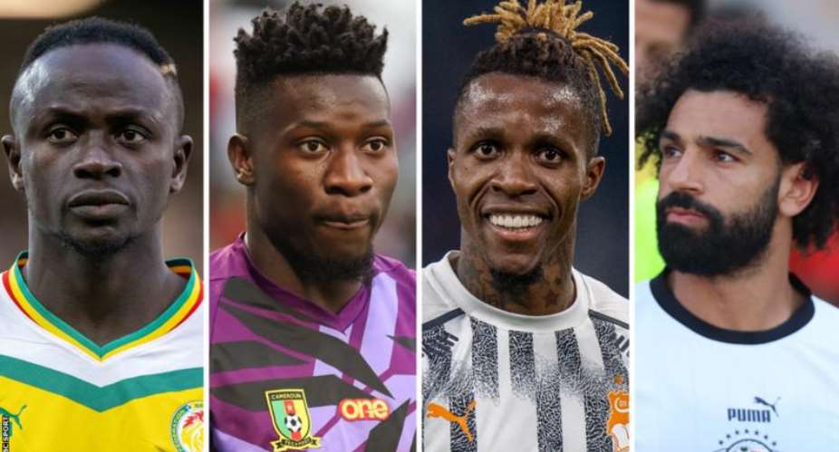 (Left to right) Senegal and Al-Nassr striker Sadio Mane, Cameroon and Manchester United goalkeeper Andre Onana, Ivory Coast and Galatasaray forward Wilfried Zaha and Egypt and Liverpool talisman Mohamed Salah all hope to star at Afcon 2023