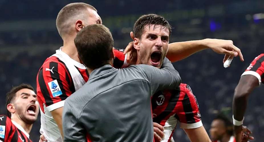 Getty ImagesImage caption: Matteo Gabbia gave AC Milan victory with just his third Serie A goal