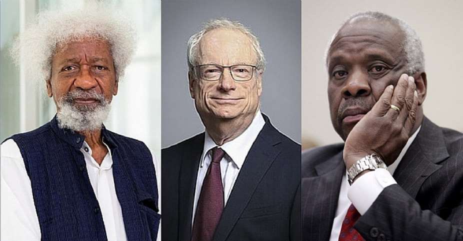 Professor Wole Soyinka; Cambridge University Chancellor Lord Smith of Finsbury; Associate United States Supreme Court Justice Clarence Thomas