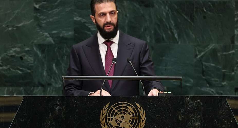 Syrias President Ahmed al-Sharaa denounced at the UN General Assembly repeated Israeli strikes on his country since the fall of former dictator Bashar al-Assad. -  Timothy A Clary, AFP