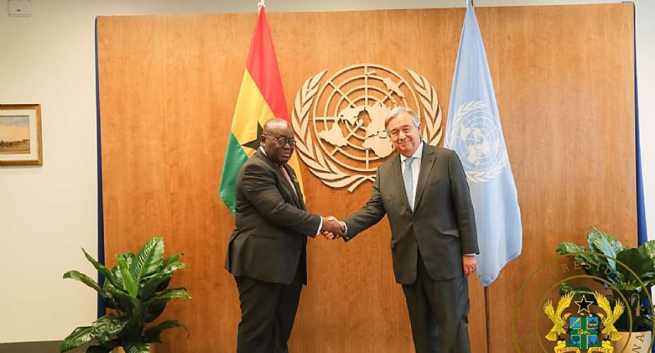 Nana Addo, UN Secretary General meet to discuss Africas devt