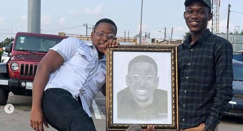 Ghanaian Pencil-Artist To Make Himself Timeless In His Letter To Opera Winfrey Artwork