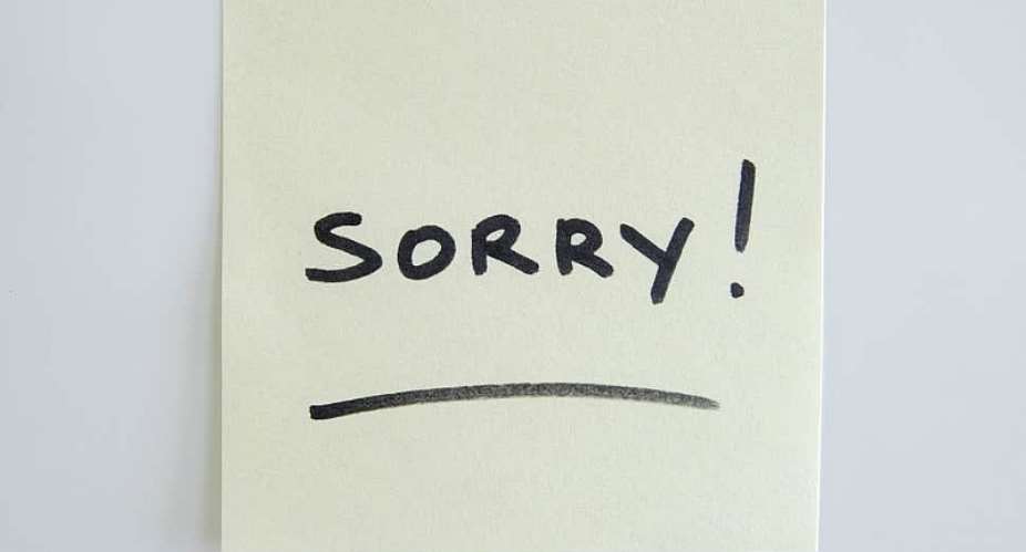 When You Are Sorry You Are Not Sorry
