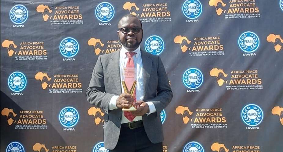 Joseph Wemakor receives the Africa Peace Advocate Awards 2023