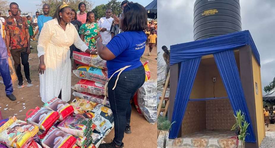 Atwima Nwabiagya South MP secures borehole, relief items for Kyereyase and surrounding communities