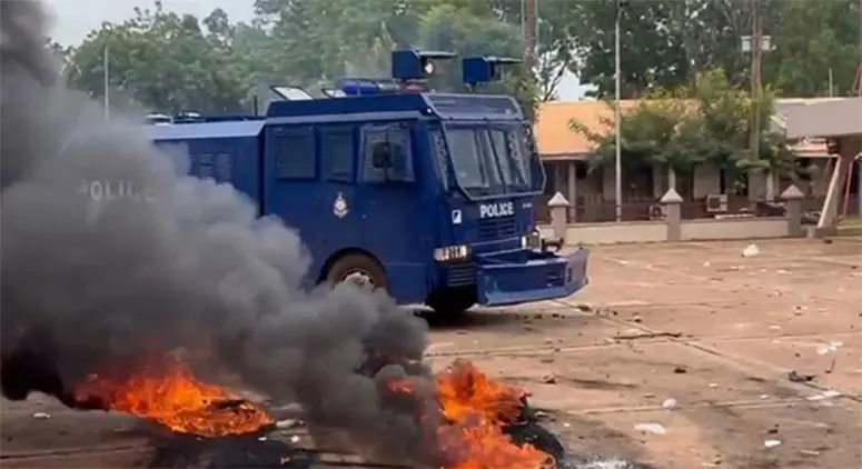 A scene during the TaTU student demonstration