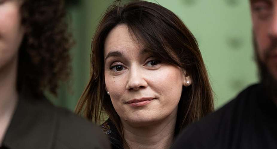 Xenia Fedorova, the former director of the French version of Russian state-run foreign language channel RT, which was banned in France after the Russian invasion of Ukraine. -  Xavier Galiana, AFP